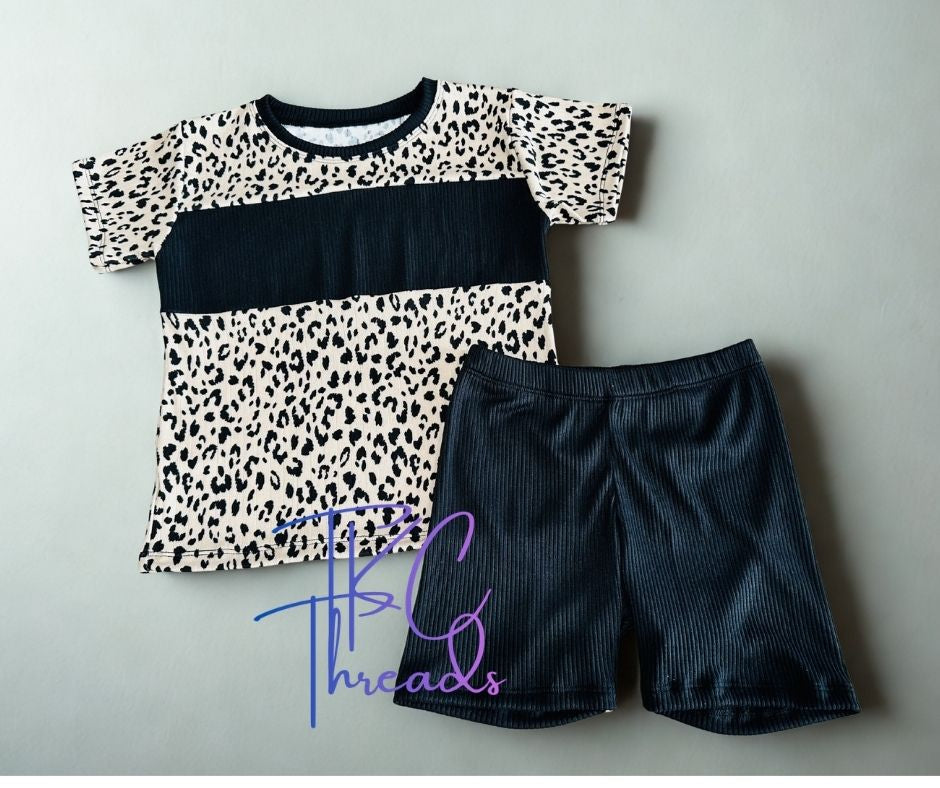 5T Leopard/Blk Set