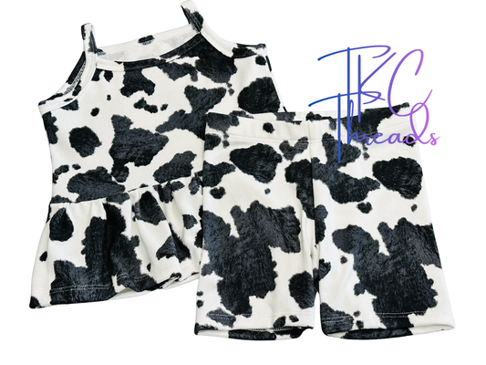 Cami Peplum and Bikers Set 2T