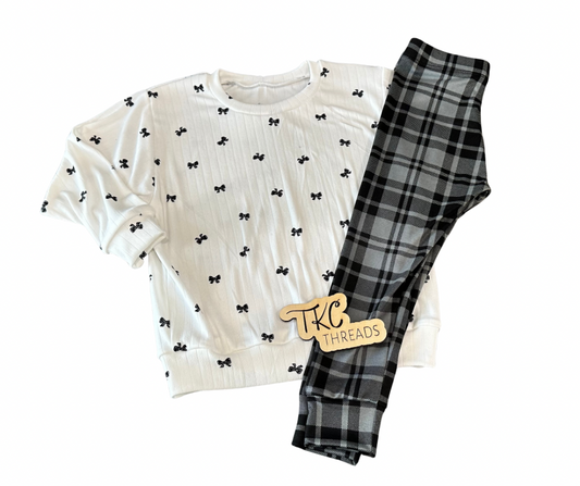 Bows and Plaid Set