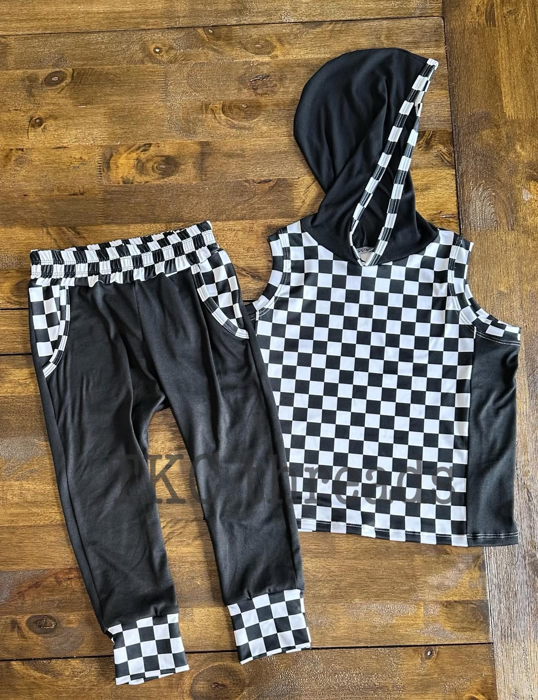 Color Block Hoodie Set