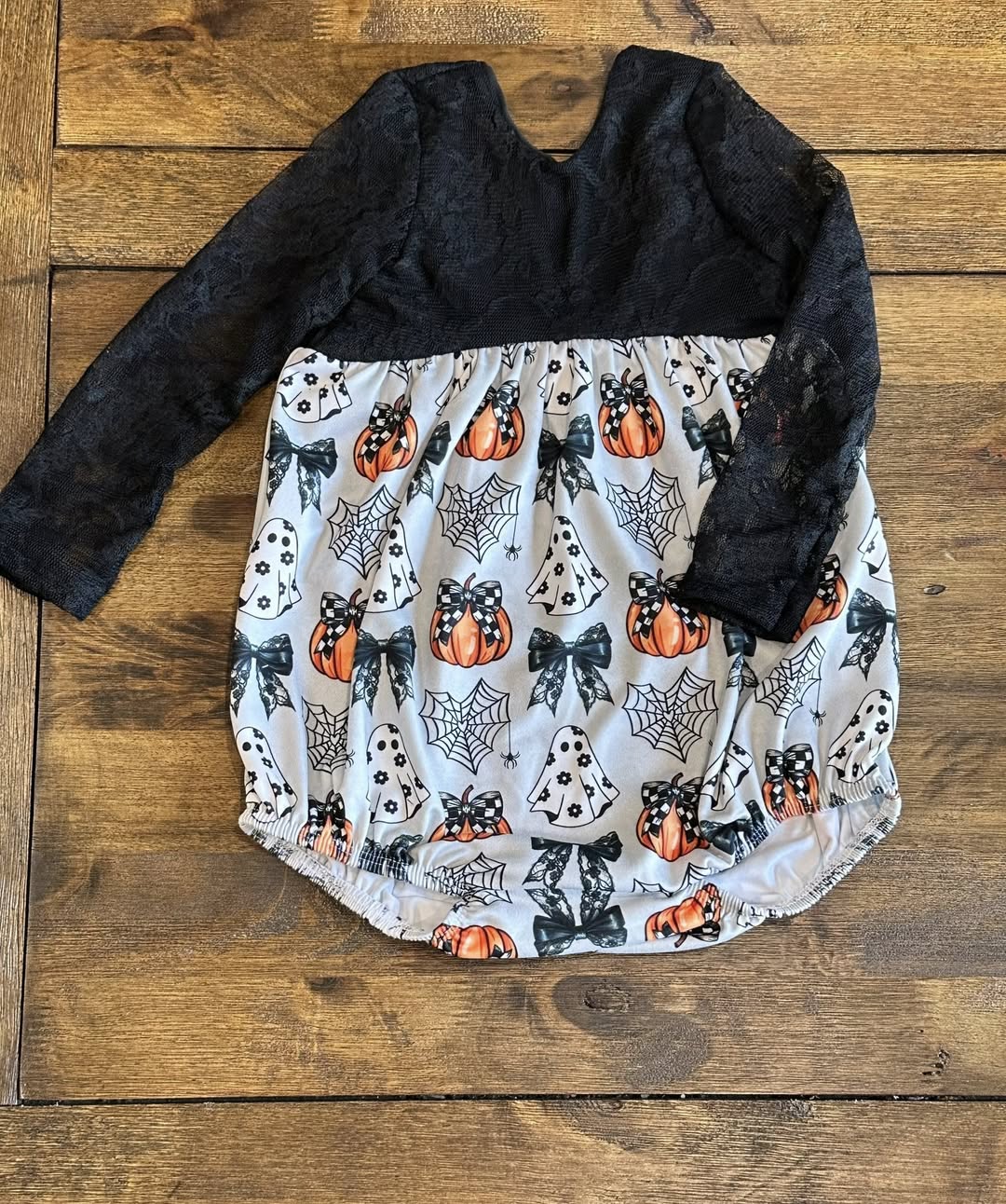 Coquette Pumpkin Bubble Romper