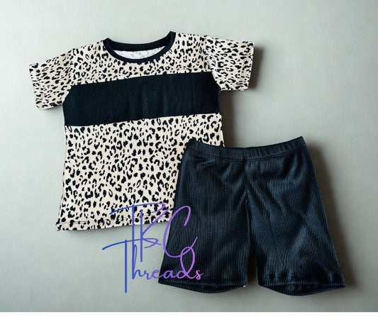 5T Leopard/Blk Set