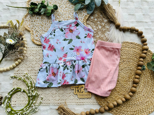 Cami Peplum and Bikers 5T
