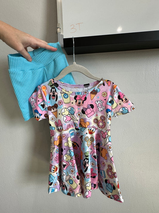 RTS Peplum and Bikers Set 3T
