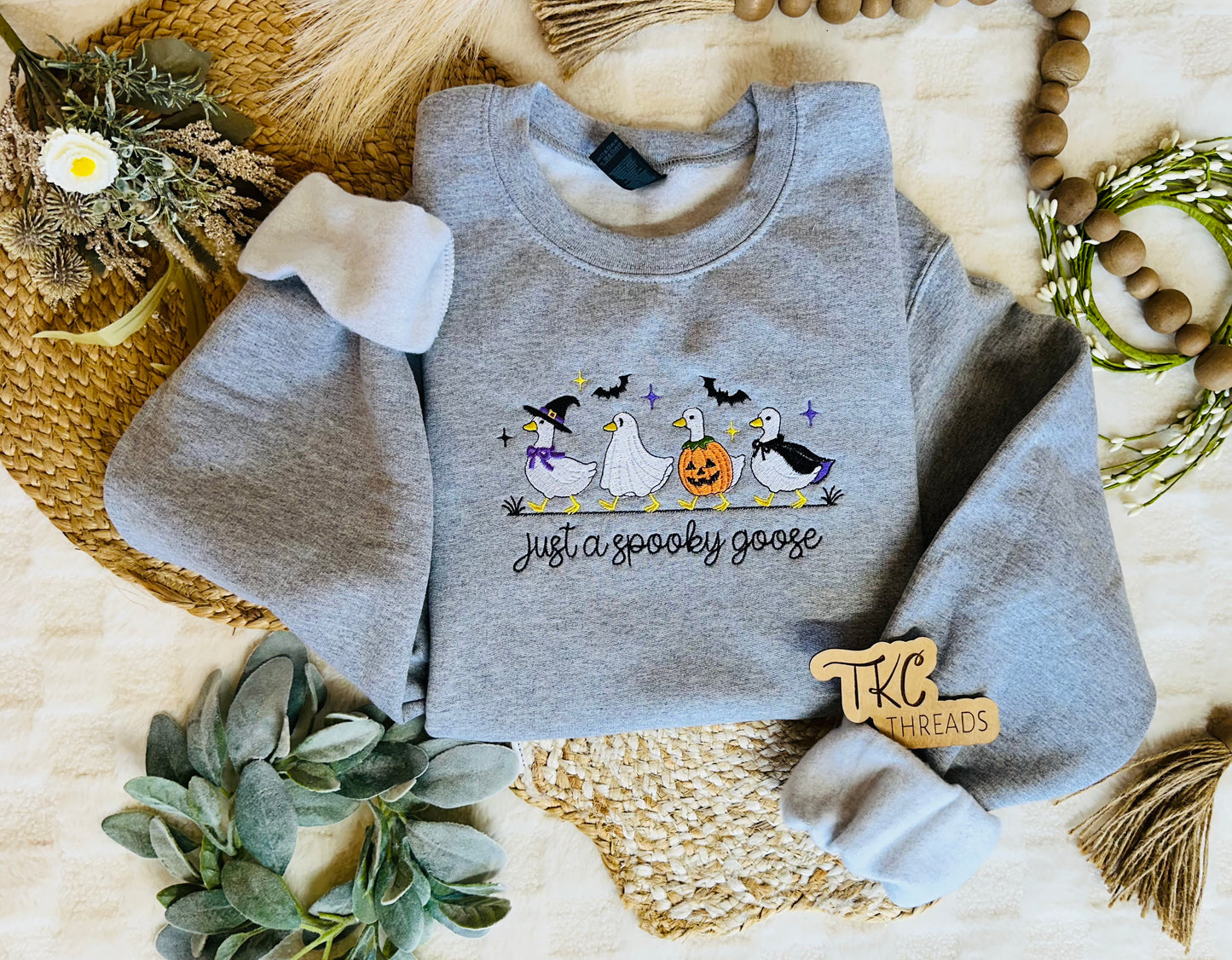 Adult Spooky Goose Crewneck Sweater