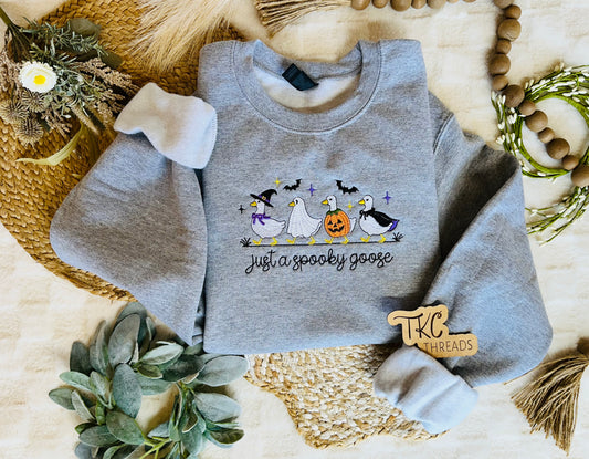 Adult Spooky Goose Crewneck Sweater