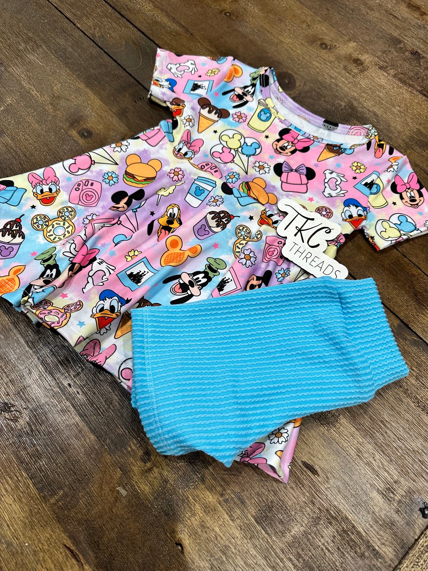 Snacks Peplum and Bikers Set.