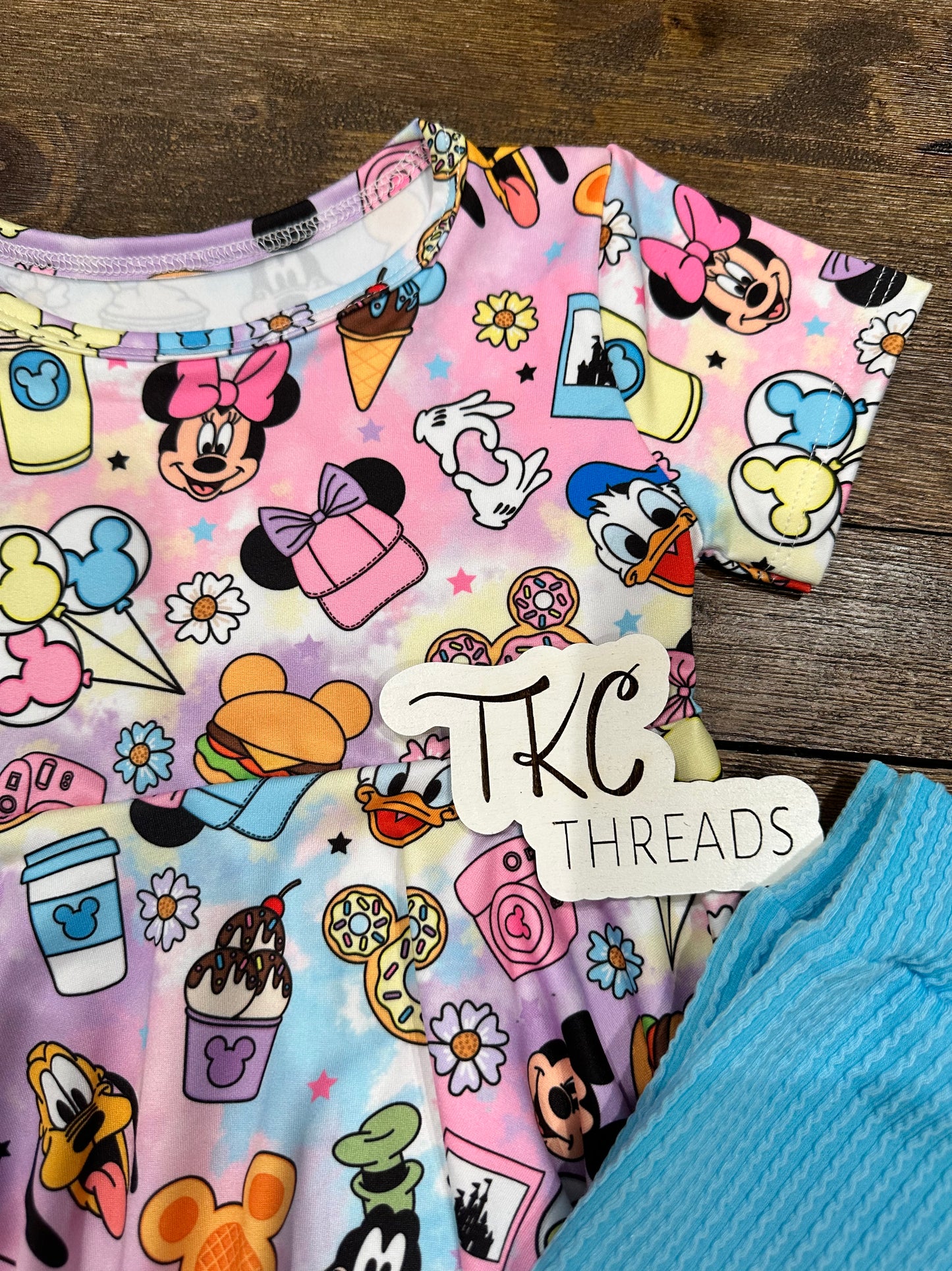 Snacks Peplum and Bikers Set.